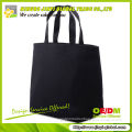 2013 black canvas shoulder bag with embroidered logo promotional bags with logo